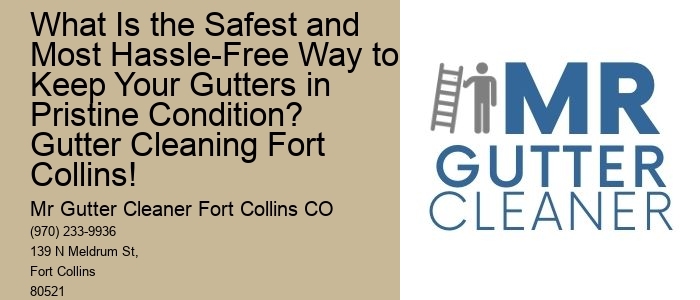What Is the Safest and Most Hassle-Free Way to Keep Your Gutters in Pristine Condition? Gutter Cleaning Fort Collins!